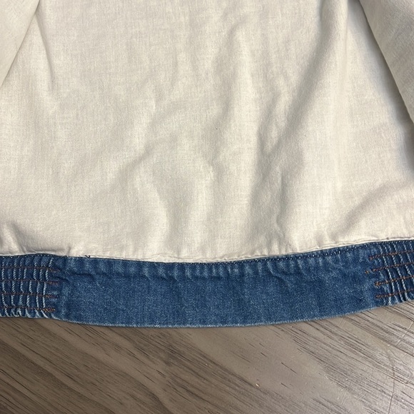 90’s LE’ ARSI MOTO BIKER AVIATOR JEAN VEST SMALL - Picture 13 of 14